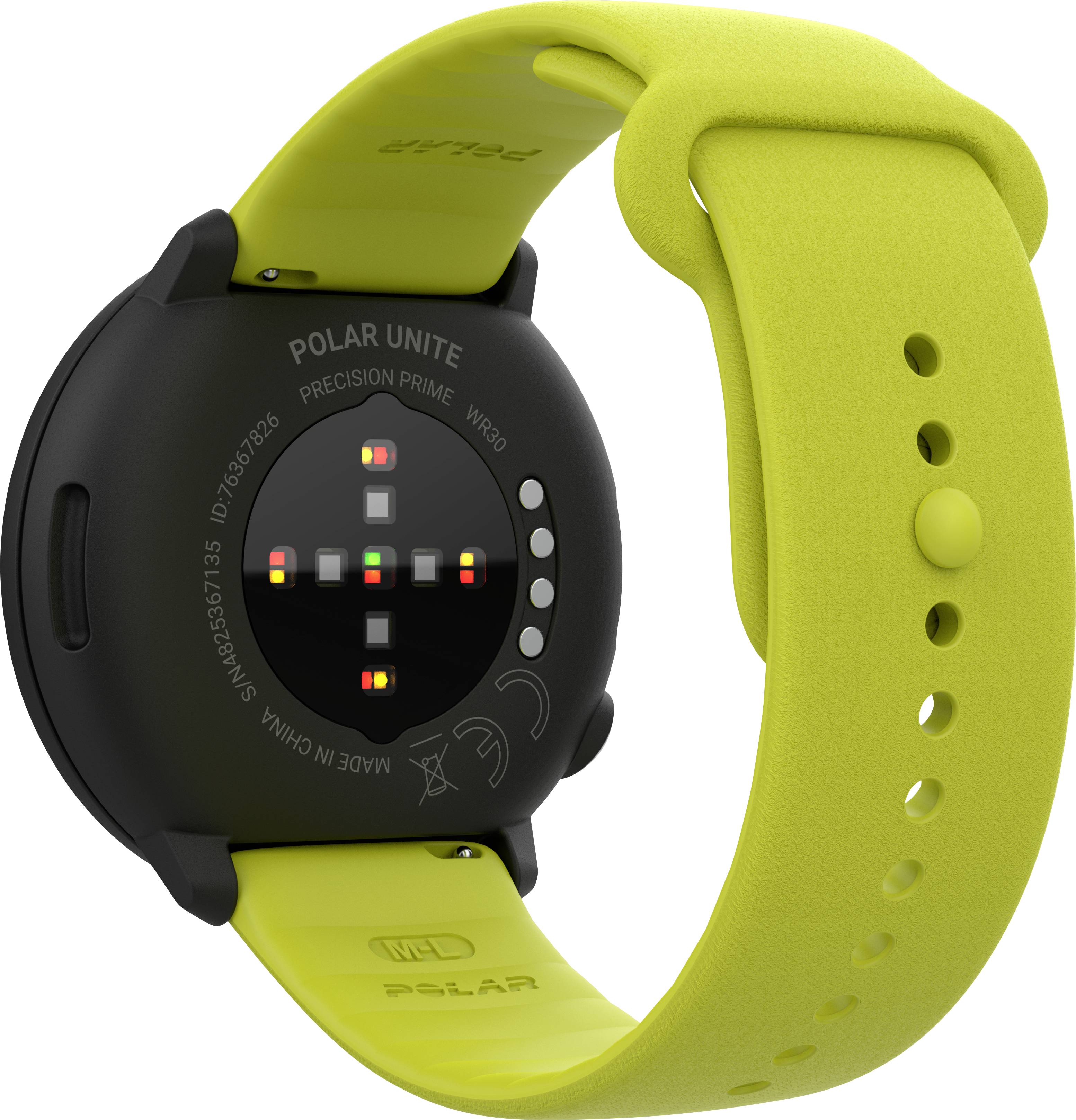 Polar Unite Montre cardio avec capteur intégré 43 mm citron vert-27