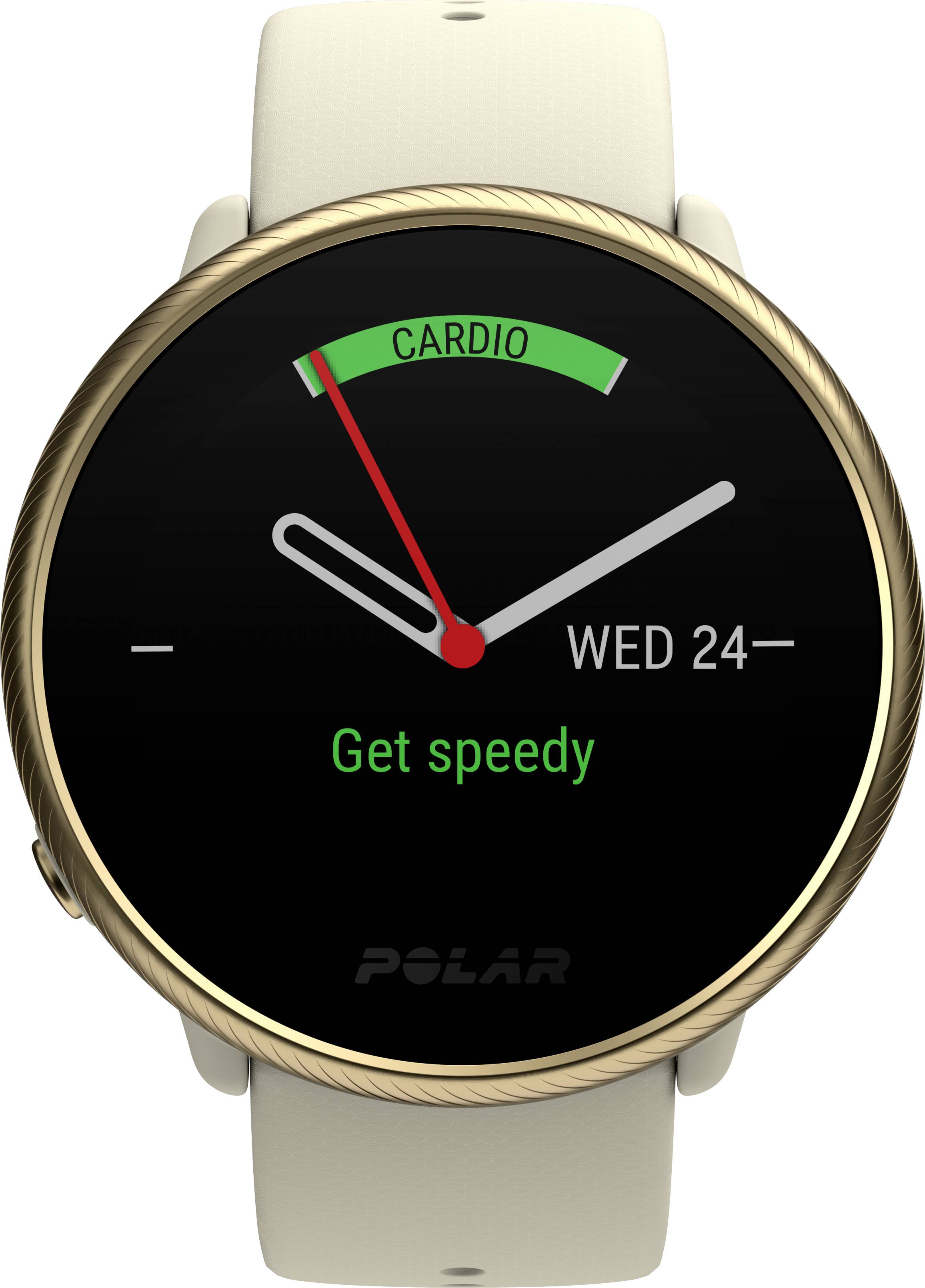 Polar Ignite Montre cardio avec capteur intégré 30 mm champagne
