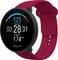 Une montre de fitness rouge Polar affiche 'Durée : 00:28:31', 'Calories : 174 kcal' et un pouls de '125'.