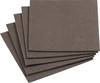 Metafranc WU0645526 Patin en feutre carré, autocollant marron (L x l) 200 mm x 200 mm 1 set