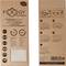 Emballage en carton pour lingette anti-buée. Marque 'Foggy L'Original'. Promet 10 heures de nettoyage efficace pour lunettes. Contient des certifications.