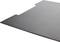 Tapis noir, structuré et texturé, rectangulaire, conçu pour l'insonorisation et la protection des sols, adapté aux équipements de fitness.