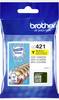 Brother Encre LC-421Y d'origine jaune LC421Y