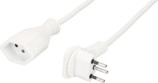 Max Hauri 162581 alimentation Rallonge   blanc 3 m H05VV-F 3G 1,0 mm²