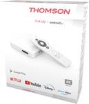 Thomson THA100 - 4K Android TV Box| Netflix | prime Video | Disney | Youtube, blanc