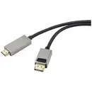 Renkforce DisplayPort / HDMI Cordon Fiche mâle DisplayPort, Fiche mâle HDMI-A 3.00 m noir UHD 8K @ 60 Hz, UHD 4K @ 120 H