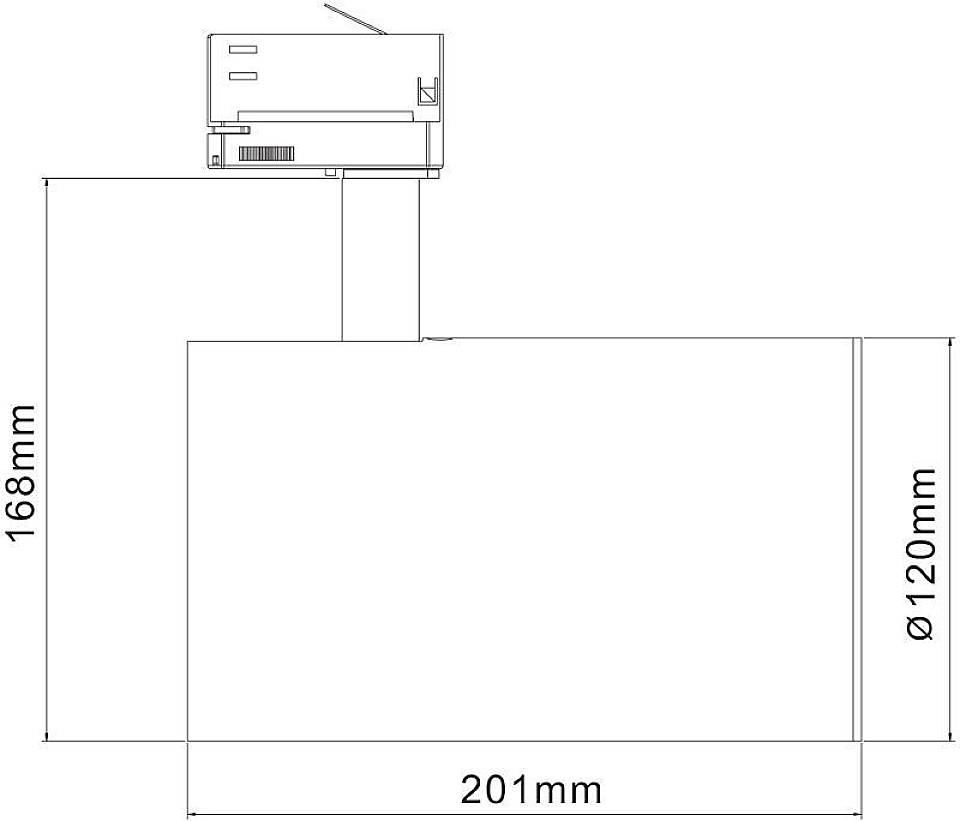 Deko Light Luna 40 Spot LED sur rail triphasé 40 W LED CEE: G (A - G) blanc-5