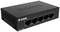 Commutateur réseau D-Link à cinq ports Ethernet, modèle DGS-105GL, adapté aux applications domestiques et de bureau.