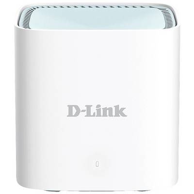 Un routeur Wi-Fi blanc D-Link aux coins arrondis, avec un logo discret sur la façade avant.
