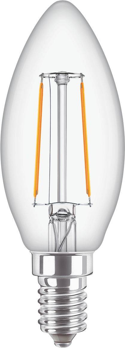 Philips LED 37757800 LED CEE E (A - G) E14 forme de flamme 2 W = 25 W blanc chaud (Ø x H) 35 mm x 97 mm non dimmable 1 p