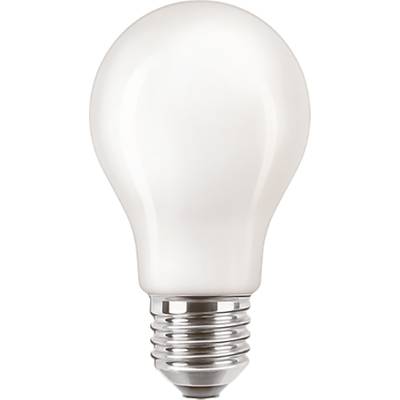Une ampoule blanche avec un culot métallique, orientée verticalement.
