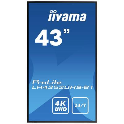 Iiyama ProLite LH4352UHS-B1 Ecran affichage dynamique CEE 2021: G (A - G) 109.2 cm 43 pouces 3840 x 2160 Pixel 24/7