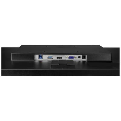 Arrière d'un moniteur avec plusieurs ports : USB, HDMI, VGA, Audio et prise d'alimentation.