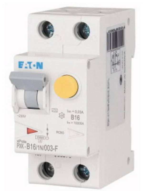 Eaton 193528 Interrupteur différentiel/Disjoncteur de protection    2 pôles 16 A 0.03 A 415 V/AC