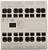 Une pièce de connexion électrique rectangulaire avec plusieurs bornes numérotées, portant l'étiquette 'EATON' et des codes ainsi que des numéros de modèle.