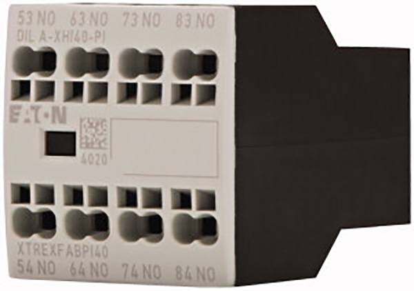 Un composant électronique noir rectangulaire avec plusieurs connexions. Des inscriptions indiquent des numéros de série et une marque.