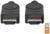 Deux fiches HDMI noires avec un logo "HDMI Premium Certified Cable" et un code QR en bas à droite.