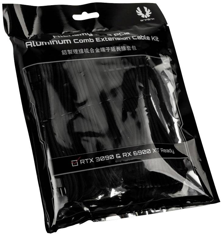 Câble de raccordement Bitfenix alimentation 0.45 m noir-2