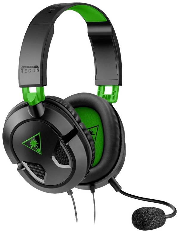 Turtle Beach Recon 50X Micro-casque supra-auriculaire filaire Stereo noir/vert volume réglable, mise en sourdine du microphone Gaming