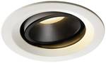 Luminaire encastrable NUMINOS ® MOVE DL M, plafonnier LED intérieur blanc/noir 2700K 55° orientable et orientable