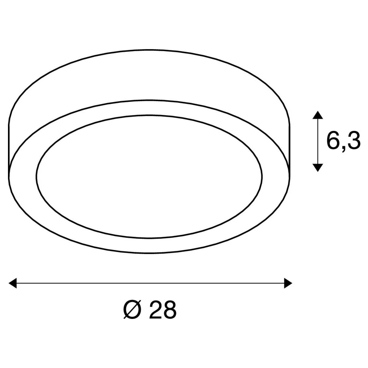 SLV 1001856 LIPA Plafonnier LED LED intégrée 24 W anthracite-2
