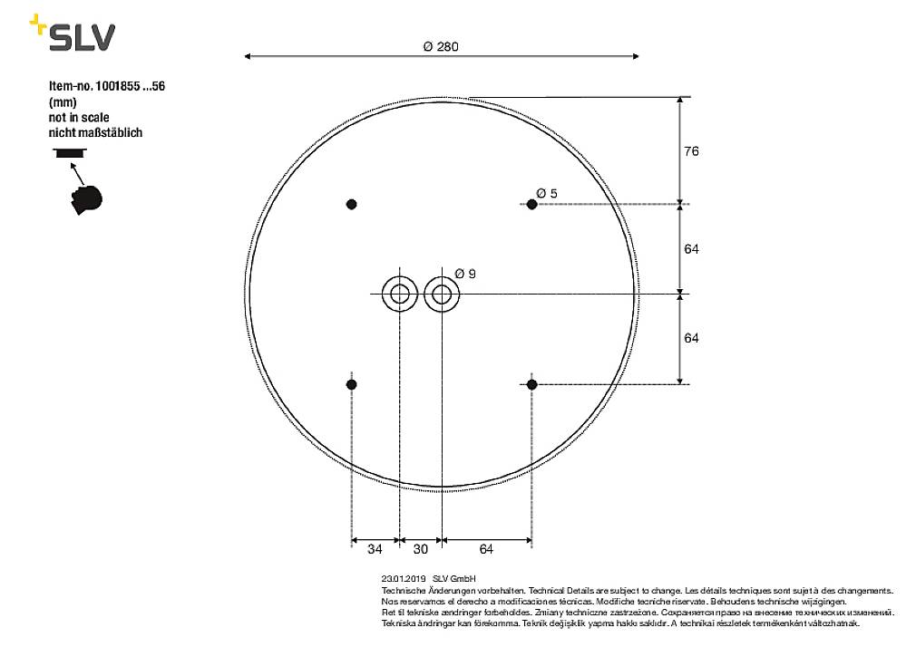 SLV 1001856 LIPA Plafonnier LED LED intégrée 24 W anthracite-3