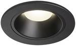 Lampe encastrable NUMINOS DL S, plafonnier LED intérieur noir/noir 4000K 55° avec ressorts à lames