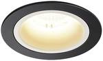 Lampe encastrable NUMINOS DL M, plafonnier LED intérieur noir/blanc 3000K 20° avec ressorts à lames