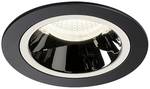 Lampe encastrable NUMINOS DL M, plafonnier LED intérieur noir/chrome 4000K 55° avec ressorts à lames