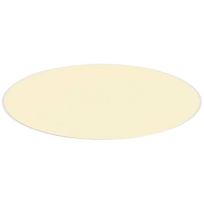 Surface ovale de couleur crème, probablement un arrière-plan ou un élément décoratif.