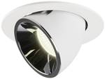 Lampe encastrable NUMINOS ® GIMBLE L, blanc/chrome 4000K 20°