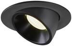 Lampe encastrable NUMINOS ® GIMBLE L, plafonnier noir 4000K 55°