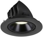 Lampe encastrable NUMINOS ® GIMBLE L, plafonnier noir 4000K 55°