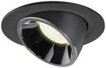 Lampe encastrable NUMINOS ® GIMBLE L, noir/chrome 4000K 20°