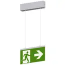 Beltrona M19002 Eclairage LED d'issue de secours montage apparent au plafond droite, gauche, haut, en bas