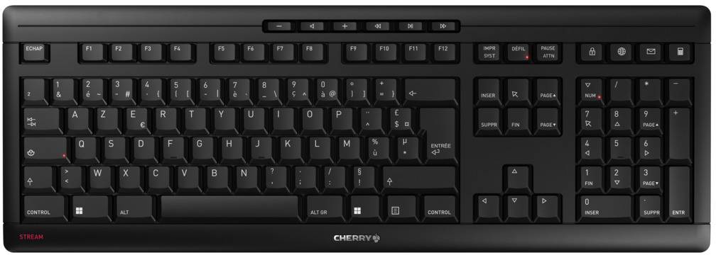 CHERRY JK-8550FR-2 sans fil Clavier français, AZERTY noir-0
