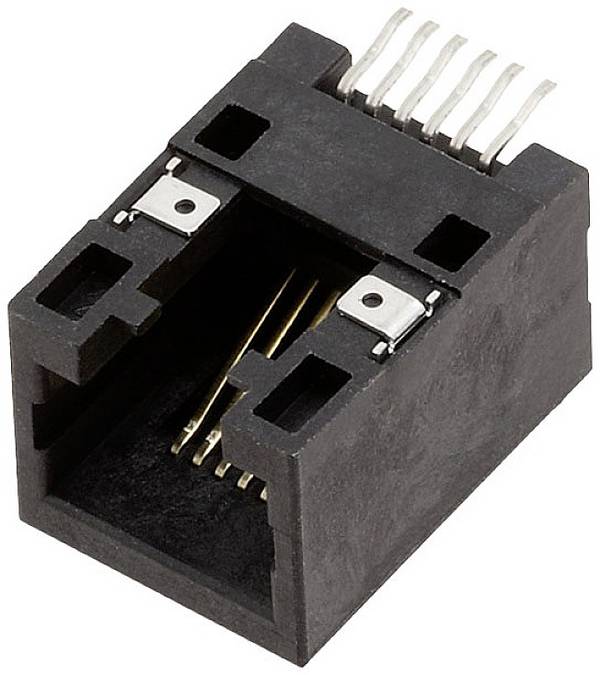 encitech RJJU-66-141-E3H-014 3253-0014-02 embase femelle horizontale Nombre de pôles 6P6C 1 pc(s)
