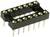 Un support DIP (Dual In-line Package) noir à 14 broches pour une utilisation dans les circuits électroniques, augmente la flexibilité et la réutilisabilité des composants électroniques.