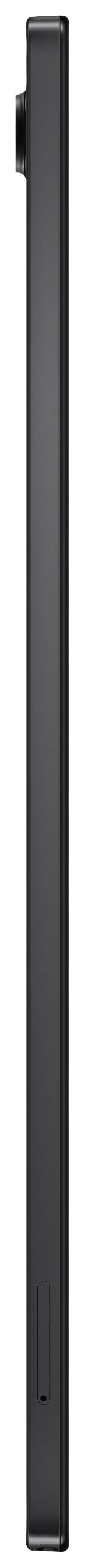 Objet noir, étroit, vertical avec une surface brillante et une légère saillie sur le côté gauche.