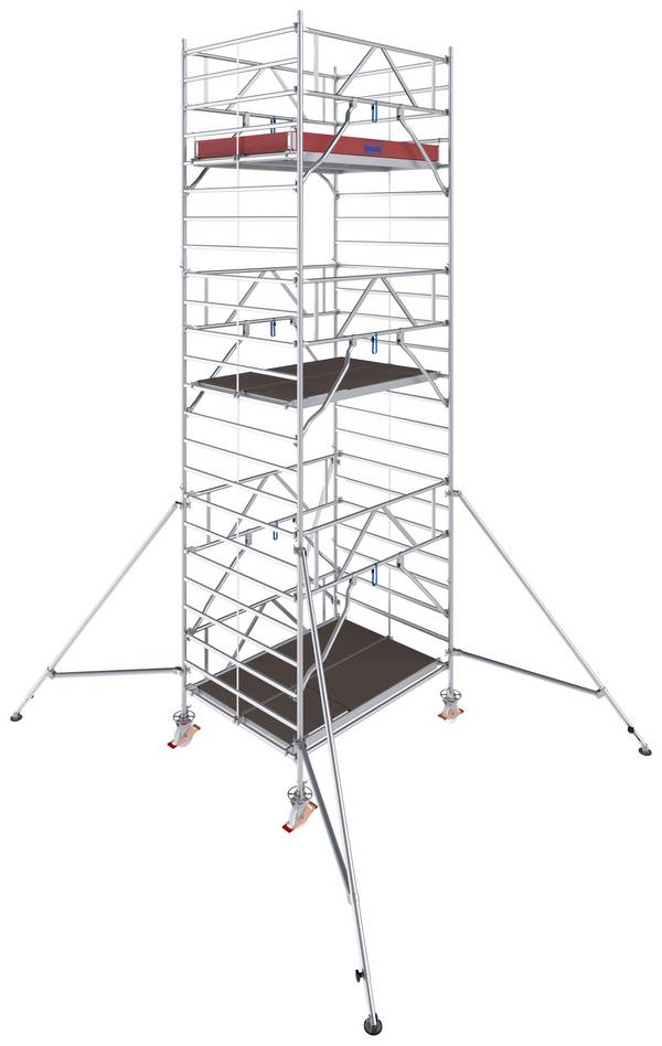 Krause 786043 FahrGerüst aluminium Echafaudage roulant mobile Hauteur de travail (max.): 7.30 m argent 264 kg
