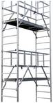 Échafaudage en aluminium Monto ProTec, hauteur de travail env. 10,30 m