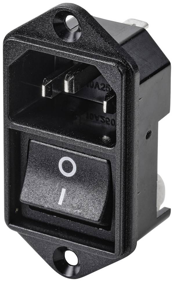 TRU COMPONENTS TC-10088376 Connectique pour appareils réfrigérants C14 embase mâle verticale Nombre total de pôles: 3 10 A noir 1 pc(s)