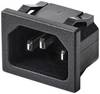 TRU COMPONENTS TC-10088384 Connectique pour appareils réfrigérants C14 embase mâle verticale Nombre total de pôles: 3 10 A noir 1 pc(s)