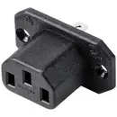 TRU COMPONENTS TC-10088408 Connectique pour appareils réfrigérants C13 embase femelle, verticale Nombre total de pôles: