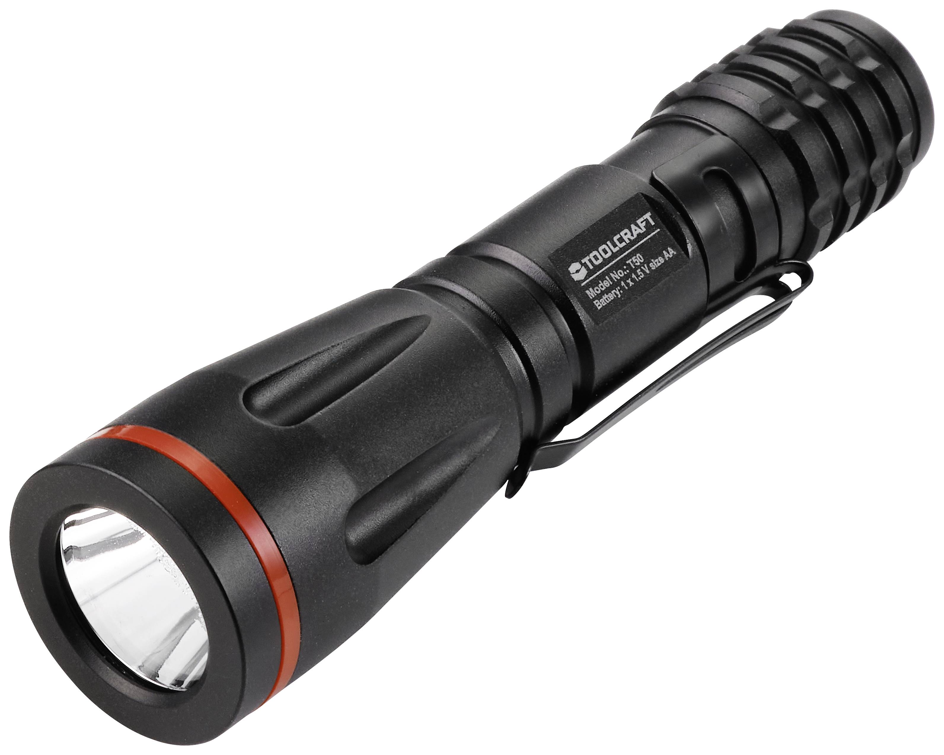 TOOLCRAFT T50 LED Lampe de travail avec clip ceinture à pile(s) 50 lm 47 g