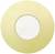 Un disque vinyle rond de couleur or avec un centre blanc.