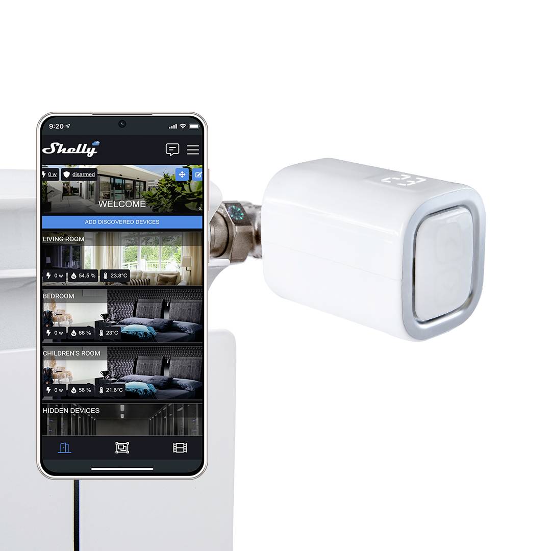 Shelly TRV Shelly Thermostat de radiateur Wi-Fi-5