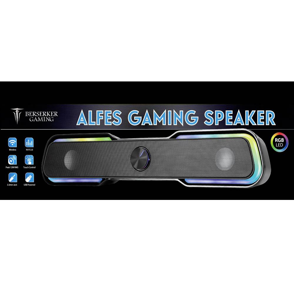 Berserker Gaming Soundbar 2.0 Enceintes PC filaire 6 W noir-6