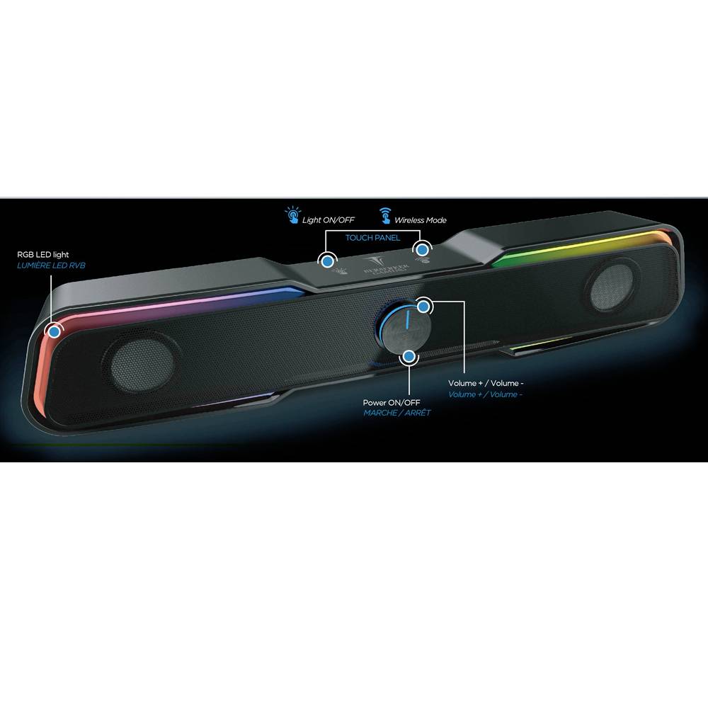 Berserker Gaming Soundbar 2.0 Enceintes PC filaire 6 W noir-8