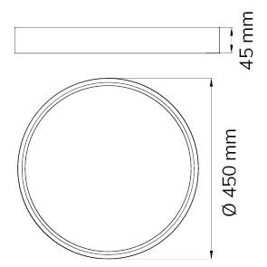 WOFI DUBAI 12055 Plafonnier à spot LED LED LED intégrée 27.5 W blanc-3
